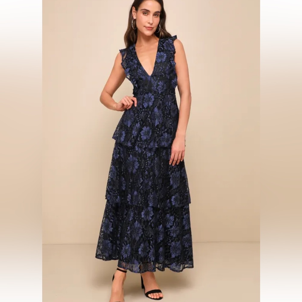 Lulu’s lace ruffled dress